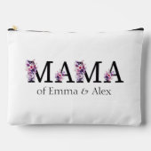 フローラママ文字パーソナライズされたキッズ名 アクセサリーポーチ (正面)
