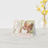 フローラママ母の日の写真カード カード (黄色い花)