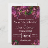 フローラマルサラブルゴーニュ結婚式招待状 招待状 (正面)