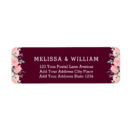 フローラマルサラ新婦結婚差出人住所 ラベル