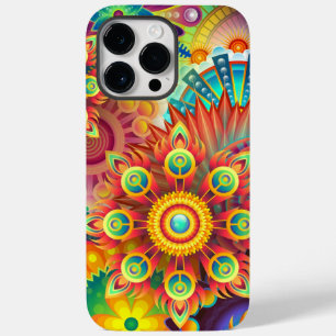 フローラマンダラコラージュサイケデリック Case-Mate iPhone 14 PRO MAXケース