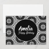 フローラマンダラバースデーパーティー白黒 シーズンカード (正面/裏面)