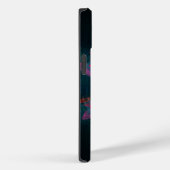 フローラマンダラフラワーオレンジレッドブルー抽象芸術 Case-Mate iPhoneケース (裏面 / 右)