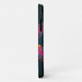 フローラマンダラフラワーオレンジレッドブルー抽象芸術 Case-Mate iPhoneケース (裏面/左)