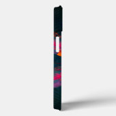 フローラマンダラフラワーオレンジレッドブルー抽象芸術 Case-Mate iPhoneケース (裏面 / 右)