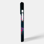 フローラマンダラフラワーオレンジレッドブルー抽象芸術 Case-Mate iPhoneケース (裏面 / 左)