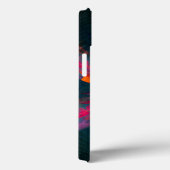 フローラマンダラフラワーオレンジレッドブルー抽象芸術 Case-Mate iPhoneケース (裏面 / 右)