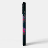 フローラマンダラフラワーオレンジレッドブルー抽象芸術 Case-Mate iPhoneケース (裏面 / 左)