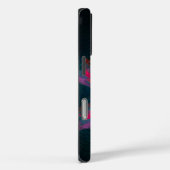 フローラマンダラフラワーオレンジレッドブルー抽象芸術 Case-Mate iPhoneケース (裏面 / 右)
