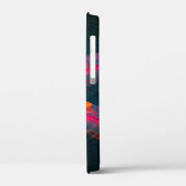 フローラマンダラフラワーオレンジレッドブルー抽象芸術 Case-Mate iPhoneケース (裏面 / 左)