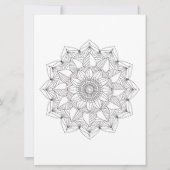 フローラマンダラブラックラインカラーリングテンプレートv1 シーズンカード (正面)