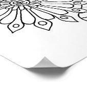 フローラマンダラブーケアダルトカラーリング ポスター (角)