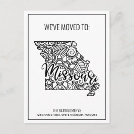 フローラマンダラミズーリ州ムービング 案内ポストカード
