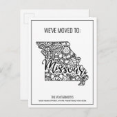 フローラマンダラミズーリ州ムービング 案内ポストカード (正面/裏面)