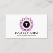 フローラマンダラロゴモノグラムヨガインストラクター 名刺 (正面)