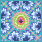 フローラマンデルブロットフラクタル シール (正面)