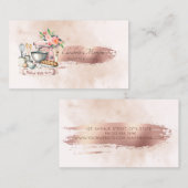 フローラミキサーブラシストローク水彩 名刺 (正面/裏面)