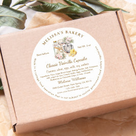 フローラミキサーラベルコテージベーカリー包装 ラウンドシール