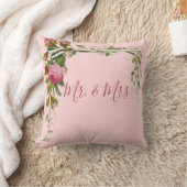 フローラミセス結婚の花婿ピンクエレガント色 クッション (ブランケット)