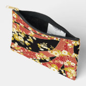 フローラミックス着物パターン アクセサリーポーチ (見開き)