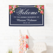 フローラミッドエレガントナイトブルーベビーガールアキカ 横断幕 (インサイチュ)