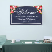 フローラミッドエレガントナイトブルーベビーガールアキカ 横断幕 (トレードショー)