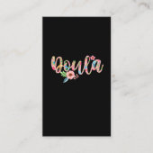 フローラミッドワイフフラワーキュートベビー誕生ドゥラ 名刺 (正面)