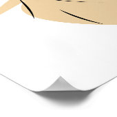 フローラミニマルなポスター ポスター (角)