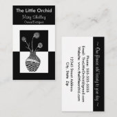 フローラミニマルな花瓶 名刺 (正面/裏面)