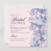 フローラミニマルのブライダルシャワー招待 招待状 (正面)