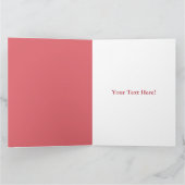 フローラミニマルイードムバラクパーソナライズされた カード (内部)