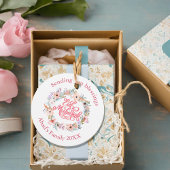 フローラミニマルイードムバラクパーソナライズされた フェイバータグ