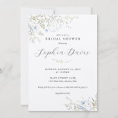 フローラミニマルブライダルシャワー招待 招待状 (正面)