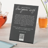 フローラミニマルボタニカルブラックノワール新婚旅行ファンド 台座サイン (インサイチュ)