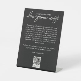 フローラミニマルボタニカルブラックノワール新婚旅行ファンド 台座サイン