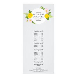 フローラミニマルリース美しいサロンブラックスティープ ラックカード