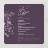 フローラミニマル植物ナス紫結婚の プログラム (正面)