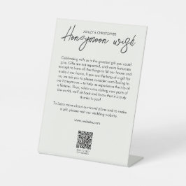 フローラミニマル植物乳白ハネムーンファンド 台座サイン