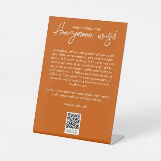 フローラミニマル植物学オレンジハネムーン基金 台座サイン (正面)