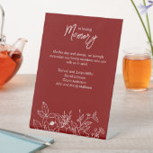 フローラミニマル植物性ルビーレッドインメモリーム 台座サイン (インサイチュ)