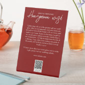 フローラミニマル植物性ルビーレッドハネムーンファンド 台座サイン (インサイチュ)