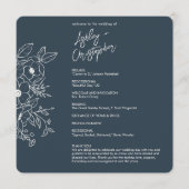 フローラミニマル植物海軍ブルー結婚ズ プログラム (正面)