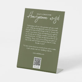 フローラミニマル植物苔グリーンハネムーンファンド 台座サイン