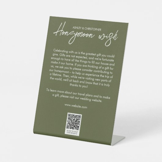 フローラミニマル植物苔グリーンハネムーンファンド 台座サイン (正面)