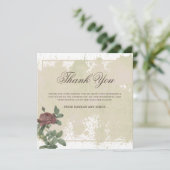 フローラミニマ素朴リストのブルゴーニュサンキューカード (スタンド正面)