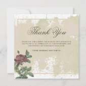 フローラミニマ素朴リストのブルゴーニュサンキューカード (正面)