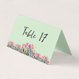 フローラミントグリーンテーブル番号カード