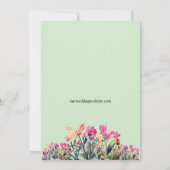 フローラミントグリーン日付カードの保存 サンキューカード (裏面)