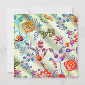 フローラミントシルクオムバーオリエンタル春チノワセリー 招待状 (裏面)