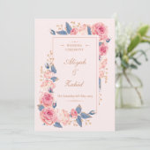 フローラムスリム結婚式招待状 – イスラーム結婚ズ 招待状 (スタンド正面)